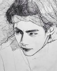 Kim taehyung also known as v who is working as a secret agent in korea. Artist Illustration And Kim Taehyung Image 6385170 On Favim Com