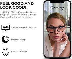 Amazon.com: ANTHONY FELIX Blue Light Blocking Glasses for Women Men