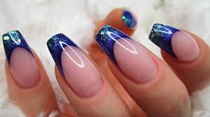 How To Indigo French Manicure Gelnails Youtube