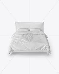 The showcased textures, patterns, and illustrations check out this original realistic bed mockup that will help you to demonstrate your creations. Double Bed Mockup In Object Mockups On Yellow Images Object Mockups