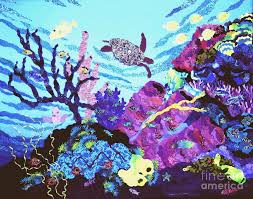 Sat, feb 28, 2015, 7:00 pm: Coral Reef Garden Painting By Susan Minier