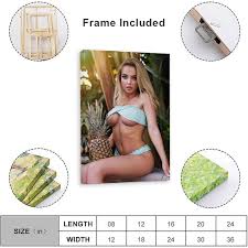 Emma Kotos Model Art Sexy Poster Room Poster1Wall Poster Art Canvas Print  Living Room Office Bedroom Aesthetic Poster12x18inch(30x45cm) Frame-style :  Amazon.ca: Home