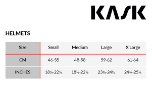 Kask Helmet Size Chart Tripodmarket Com