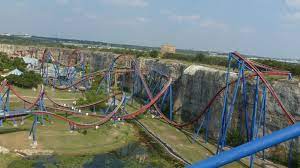 Escape from krypton (originally superman: Superman Krypton Coaster Six Flags Fiesta Texas Layout Flex Parkvault