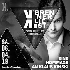 Lesung im kinski.: „Brenner.liest.Villon