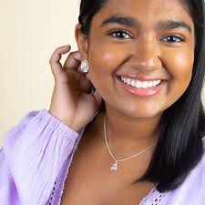 Caribbean Brain Coral Stopper Stud Earrings in .925 Sterling Silver