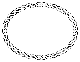 Black And White Frame Clipart Clipart Rope Border Oval Drawing Frames Clip Art Borders Flower Border Clipart