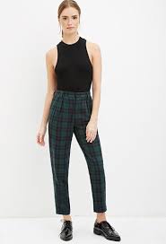 Tartan Plaid Trousers Plaid Pants Outfit Green Plaid Pants Plaid Pants Women