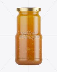 Apricot Jam Jar Mockup In Jar Mockups On Yellow Images Object Mockups