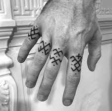 Berber Inspired Finger Tattoos Hands Inked Finger Tattoos Tattoos Hand Poked Tattoo