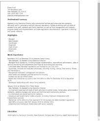 Working alongside the current executive director of over 30 years, the associate director will have an … Assisted Living Executive Director Resume Template Mpr