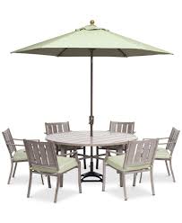 Furniture Wayland Outdoor Aluminum 7 Pc Dining Set 60 In 2020 Round Outdoor Dining Table Outdoor Dining Set 60 Round Dining Table