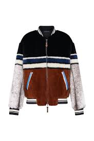 Christmas Ready To Wear Graphic Stripes Mink Fur Jacket Louis Vuitton