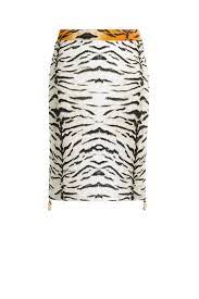 La ligne de jouets débuta avec g.i. La Tigresse Print Drawstring Mini Skirt Roberto Cavalli Straight Skirts