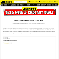 80 Off Philips Hue E27 Starter Kit A60 White 28 In Store Or Delivery Jb Hi Fi Hifi Hue Philips Philips