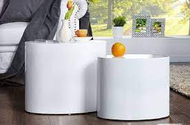 Maybe you would like to learn more about one of these? Oval Side Table White Coffee Furniture High Gloss Set Modern Design Living Room For Sale Online Ebay