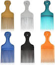 Amazon.com : 7in Plastic Pick Comb, pack of 2 : Beauty & Personal Care