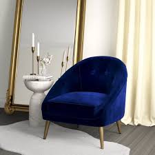 Willa Arlo Interiors Barrel Chair Reviews Wayfair In 2020 Blue Velvet Chair Living Rooms Blue Velvet Chairs Barrel Chair