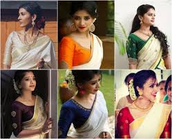 Known for the exclusive designs in them, uppada sarees are generally made with a cotton warp. Kerala Saree Blouse Designs Best Blouse Designs For Kasavu Sarees