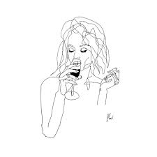 Tag A Drink Grab A Friend Wait What Champagne Drawing Sketch Sketch Art Line Drawing Line Art Drink Champagne Party Art Sketches Art Outline Art