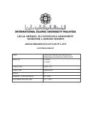 Therefore, theprohibition in section 6 of. Land Law Ii Pbl International Islamic University Malaysia Legal Opinion In Continuous Assessment Semester 1 2020 2021 Session Ahmad Ibrahim Course Hero
