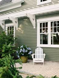 10 Sage Green Decorating Ideas That Feel Very 2020 Green House Exterior House Paint Exterior Exterior Paint Colors For House
