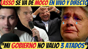 Guillermo Lasso se va de moco LLORIQUEA por su DESPEDIDA asegura que su  Gobierno no valió BERENJENA