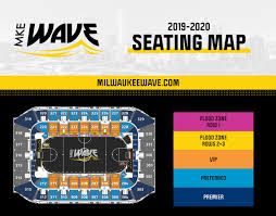 Arena Seating Map Mke Wave