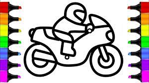 Motorcycle is a two wheel traveller and the space of seat are also limits to two. Easy Simple Motorcycle Drawing Novocom Top
