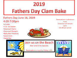 Ingredients you need for a clam bake. Father S Day Clam Bake