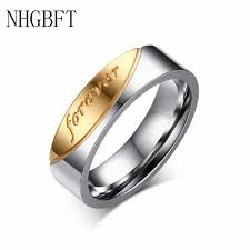 N h letter love images. Nhgbft Fashion Stainless Steel Rhinestone Couple Ring Forever Love Letter Lovers Widding Ring Dropshipping Rings Aliexpress