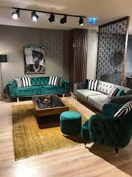 Belhi Chester Koltuk Takimi 1 Belhi Chester Homeaccessoriesdecorluxury Kol 1000 In 2020 Luxury Living Room Living Room Green Sofa Set