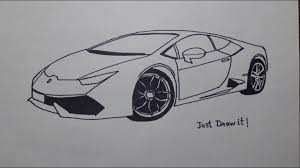 How To Draw Lamborghini Huracan Youtube