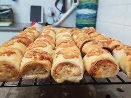 Chicken Cheese And Bacon Sausage Rolls By Paula Moses A Thermomix Sup Sup Recipe In The Category Main Dishes Meat On Www Recipecommunity Com Au The Thermomix Sup Sup Community