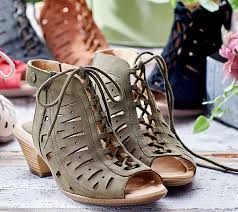 Yes i love qvc no m not over 60 mercyhurst. Earth Nubuck Leather Lace Up Sandals Kristen Qvc Com In 2021 Nubuck Leather Lace Up Sandals Leather And Lace