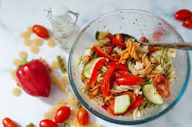 Add feta cheese (or any other cheese you like) along with salt + pepper. Christmas Pasta Salad The Perfect Salad Recipe