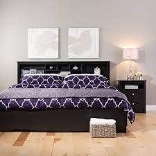 The sturdy headboard is made of durable. Prepac King Bookcase Headboard Black Pricepulse