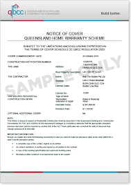 About Home Warranty Insurance Queensland Building And Construction Commission