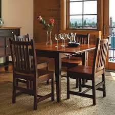 The hinged section, or flap, was supported on pivoted legs joined at. L J Gascho Furniture Saber Solid Maple Drop Leaf Table Chair Set Bigfurniturewebsite Dining 5 Piece Sets
