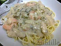The Kasihs Resepi Spaghetti Carbonara Dan Kuah Asam Spageti Makanan Resep Makanan