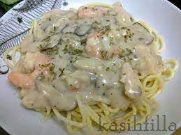 Découvrez les ingrédients, ustensiles et étapes de préparation. The Kasihs Resepi Spaghetti Carbonara Dan Kuah Asam Makanan Spageti