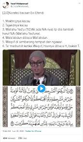 Tausiah paling lucu terbaru ustad evie effendi 2021. Video Ngajinya Viral Ustaz Evie Panen Cibiran Suara Jogja