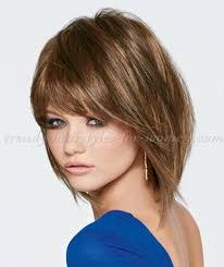 Having curly hair doesn't mean you need to straighten your bangs everyday! Shoulder Length Bob Hairstyle With Bangs Medium Hair Styles Medium Length Hair Styles Hair Styles