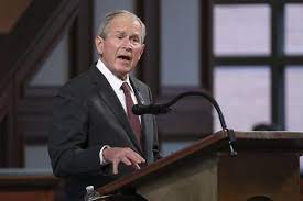 Bush served as the 43rd president of the united states from 2001 to 2009. George W Bush Malt Portrats Von Einwanderern