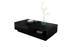 Shop coffee tables at target. Modern Coffee Table Storage Drawer Shelf Cabinet High Gloss Wood Furniture Black Kogan Com