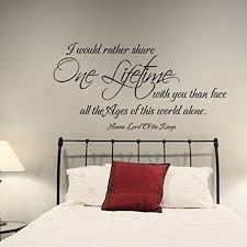 Lord Of The Rings One Lifetime Arwen Wall Quote Romantic Wall Decal Love Saying Quotes Wall Letters Romantic Wall Decals Wall Stickers Home Romantic Home Decor