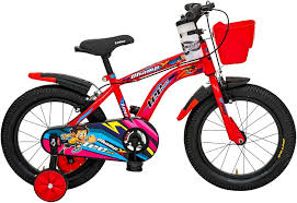 Lee Champ X BMX, Juniors Ride Kids Cycle 16T with ‎Training Wheel,  Mudguard, Bottle for Boys and Girls| 85% Assembled with TYRE & Tube, Ideal  for 4 to 6 Years (Red): Buy