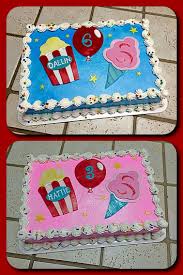 Birthday Cake Ideas For Brother And Sister Carnival Themed Sheet Cakes For A Brother And Sister Carnival Birthday Theme Carnival Themed Party Carnival Birthday Cakes
