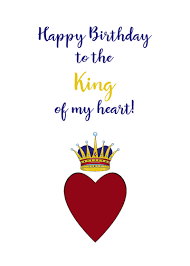 Happy birthday my king images. Kings And Crowns Birthday Card With Your Own Handwriting Venus Moon Card Shop For Signed Card No 2161