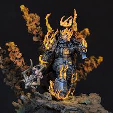 Unforgiving Chaplain Made By Istvan Long Bihari Based On The Artel W Miniature Looks Awesome Warhammer 40k Miniatures Warhammer Miniatures